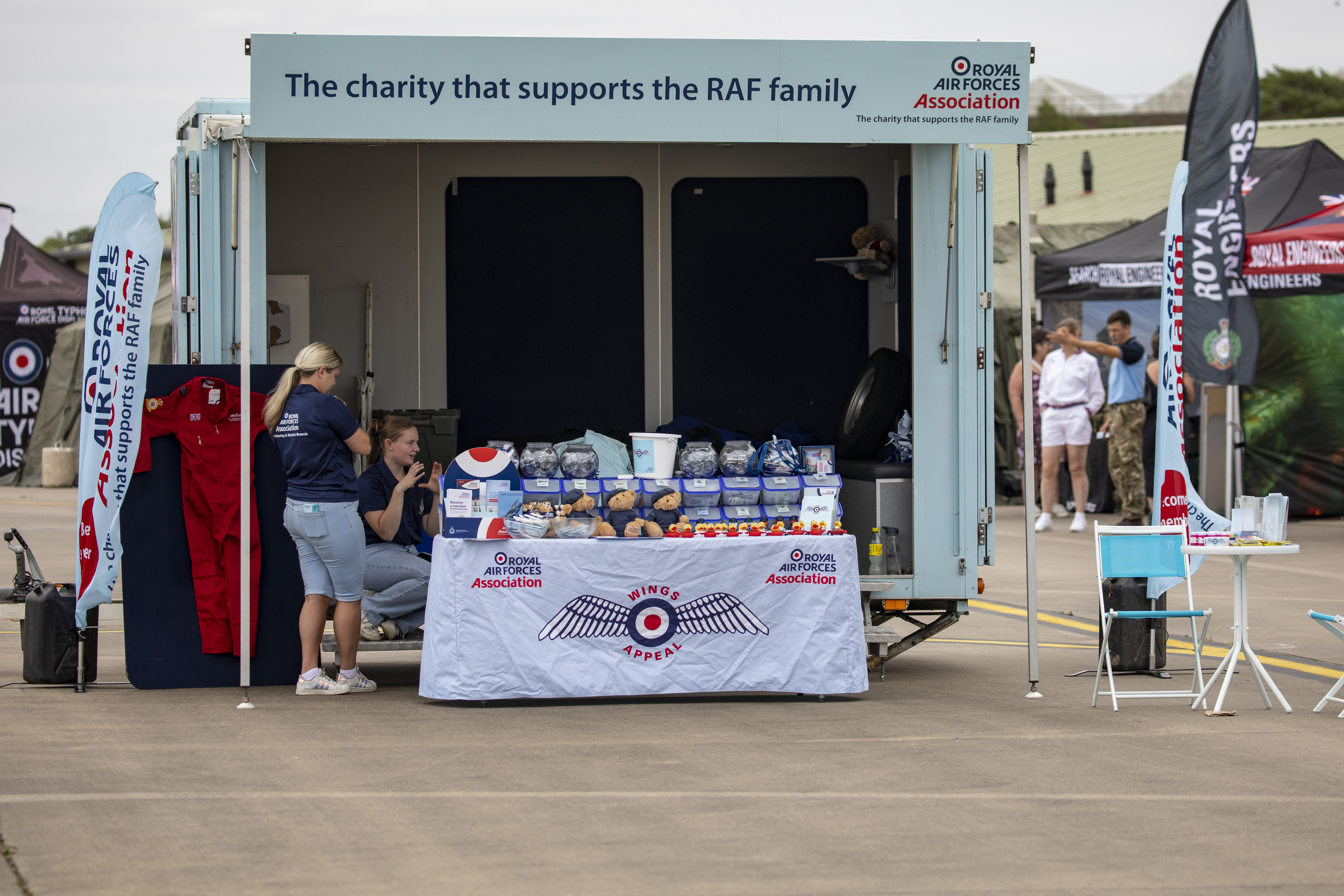 The RAFA stall at RAF Wittering Families’ Day